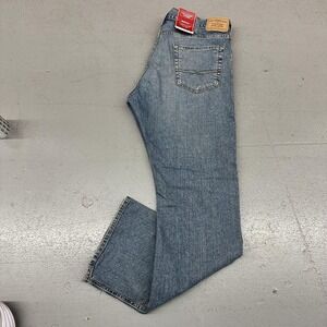 Levi Strauss Signature Jeans Mens 34x32 Blue Bootcut Relaxed Stretch Denim
